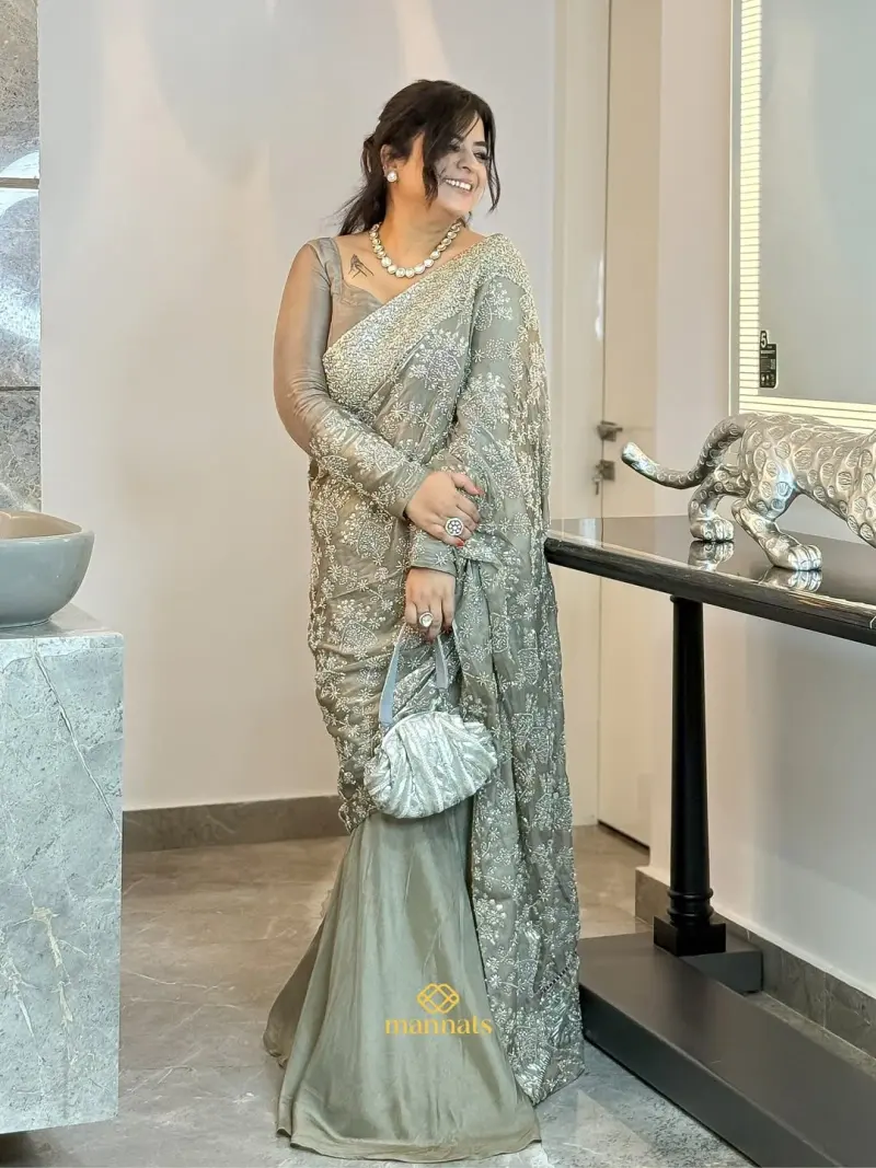 Mermaid Drape Saree – Mannats Boutique